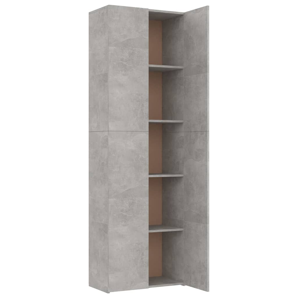 vidaXL Kancelářská skříň betonově šedá 60x32x190 cm kompozitní dřevo