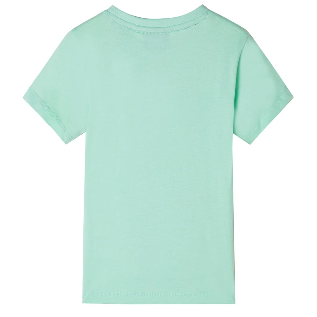 Dětské tričko s krátkým rukávem světle zelené 92