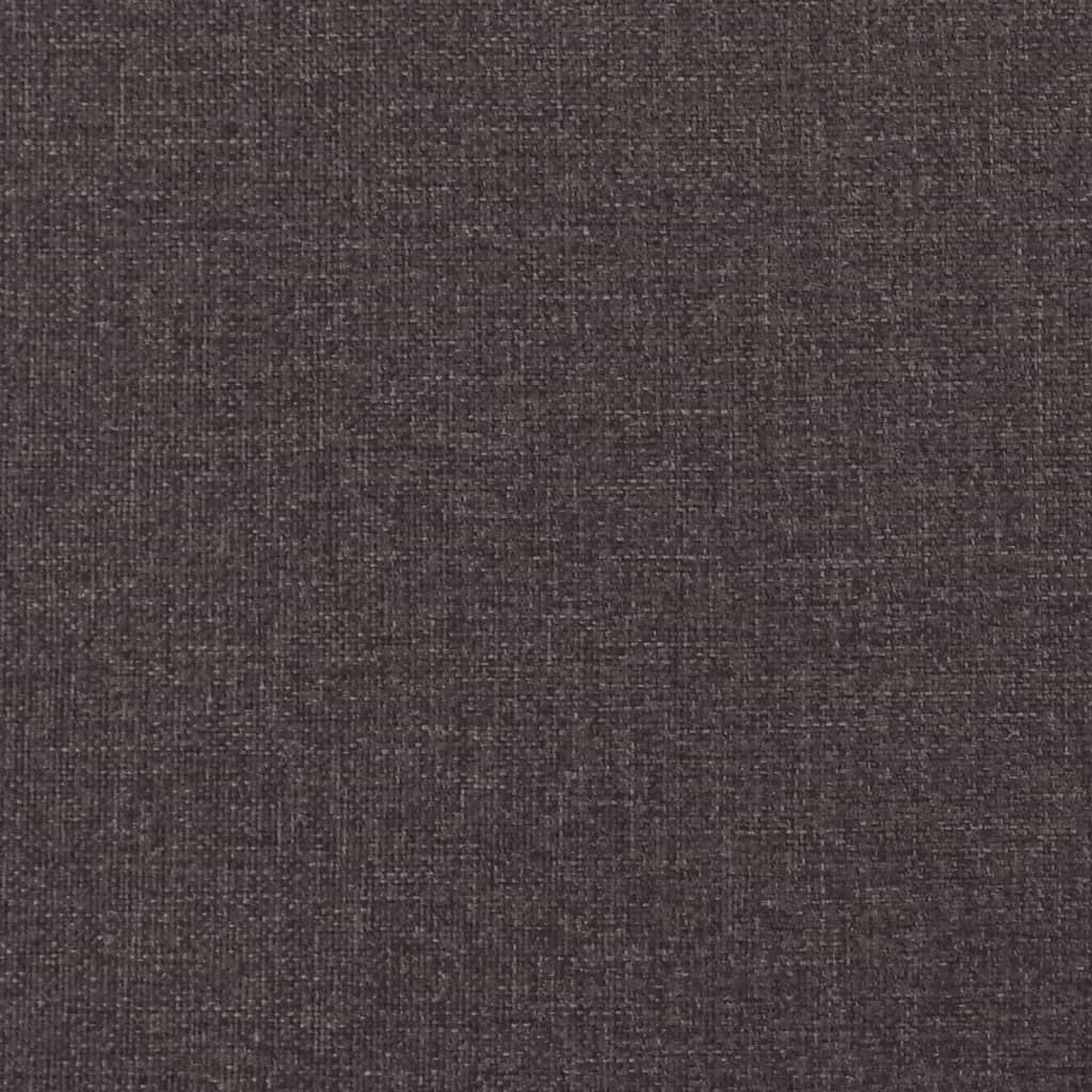 vidaXL Box spring postel s matrací tmavě hnědá 140x200 cm textil