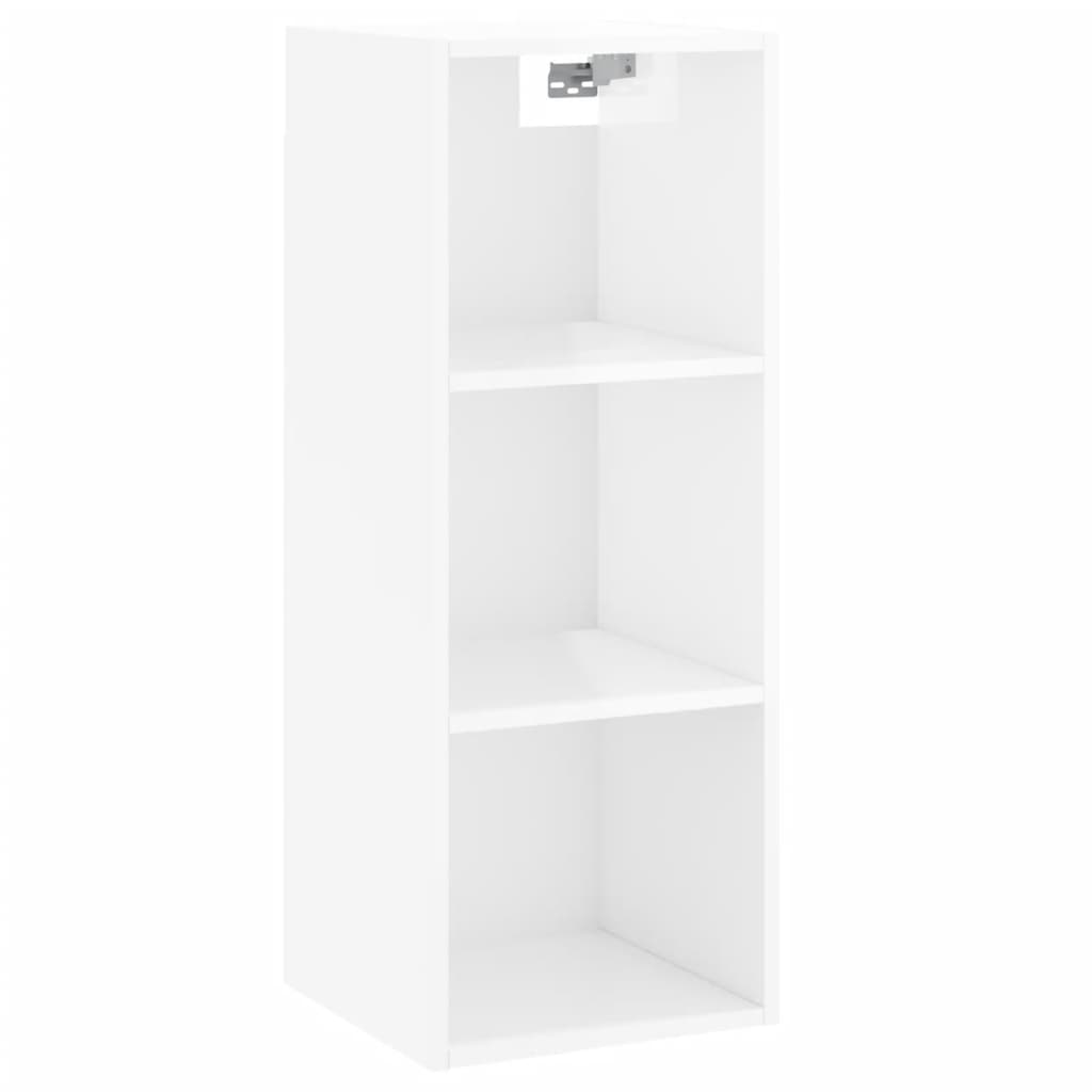 vidaXL Skříň highboard bílá s vysokým leskem 34,5x32,5x180 cm kompozit