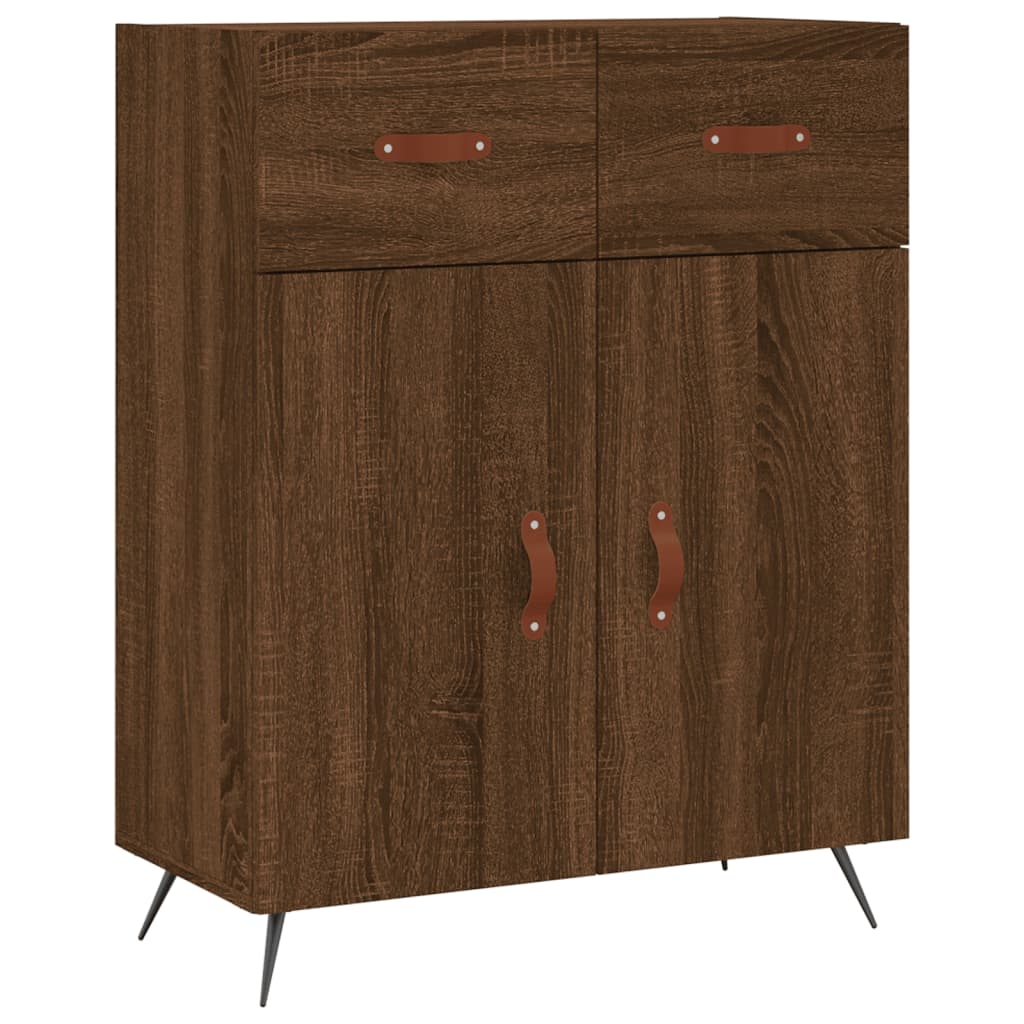 vidaXL Skříň highboard hnědý dub 69,5 x 34 x 180 cm kompozitní dřevo