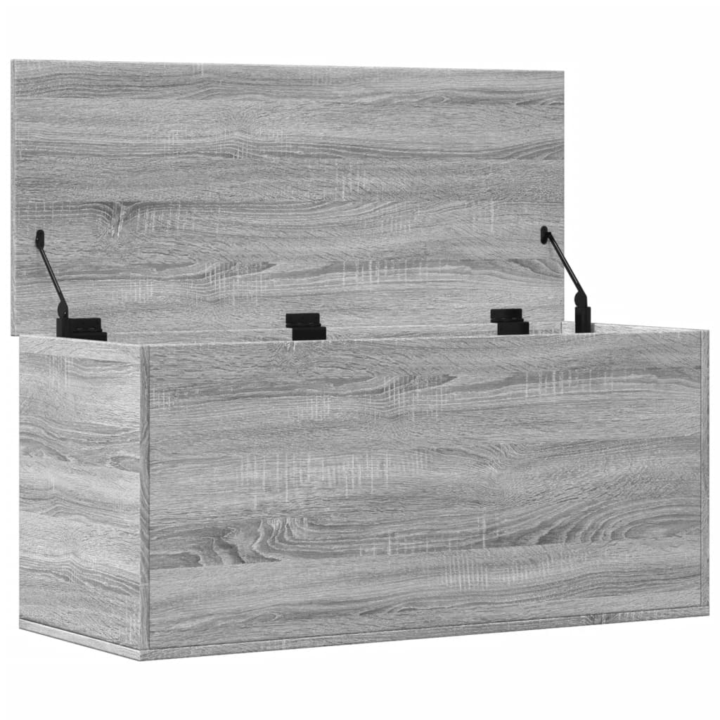 vidaXL Úložný box šedý sonoma 100 x 42 x 46 cm kompozitní dřevo