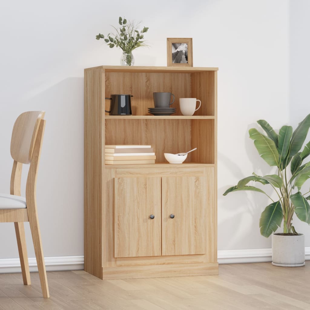 vidaXL Skříň highboard dub sonoma 60 x 35,5 x 103,5 kompozitní dřevo