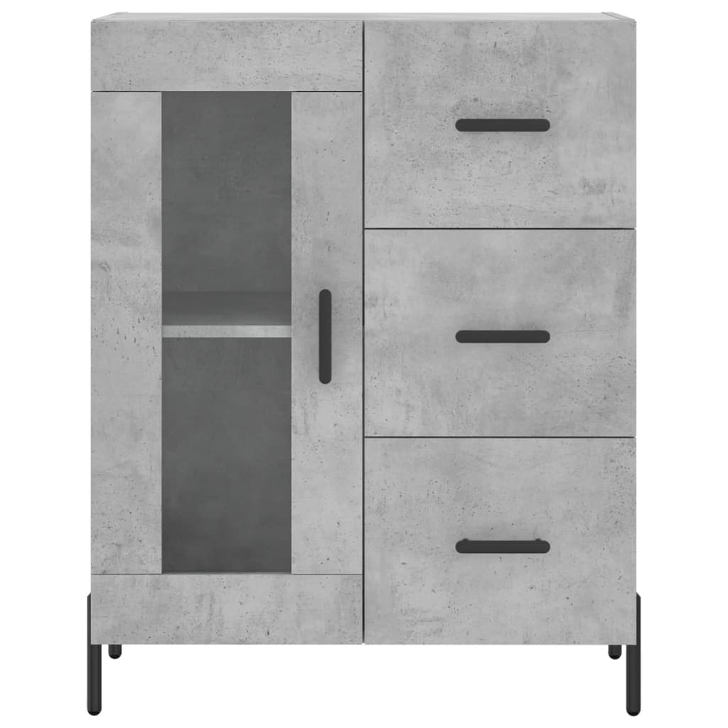 vidaXL Skříň highboard betonově šedá 69,5x34x180 cm kompozitní dřevo