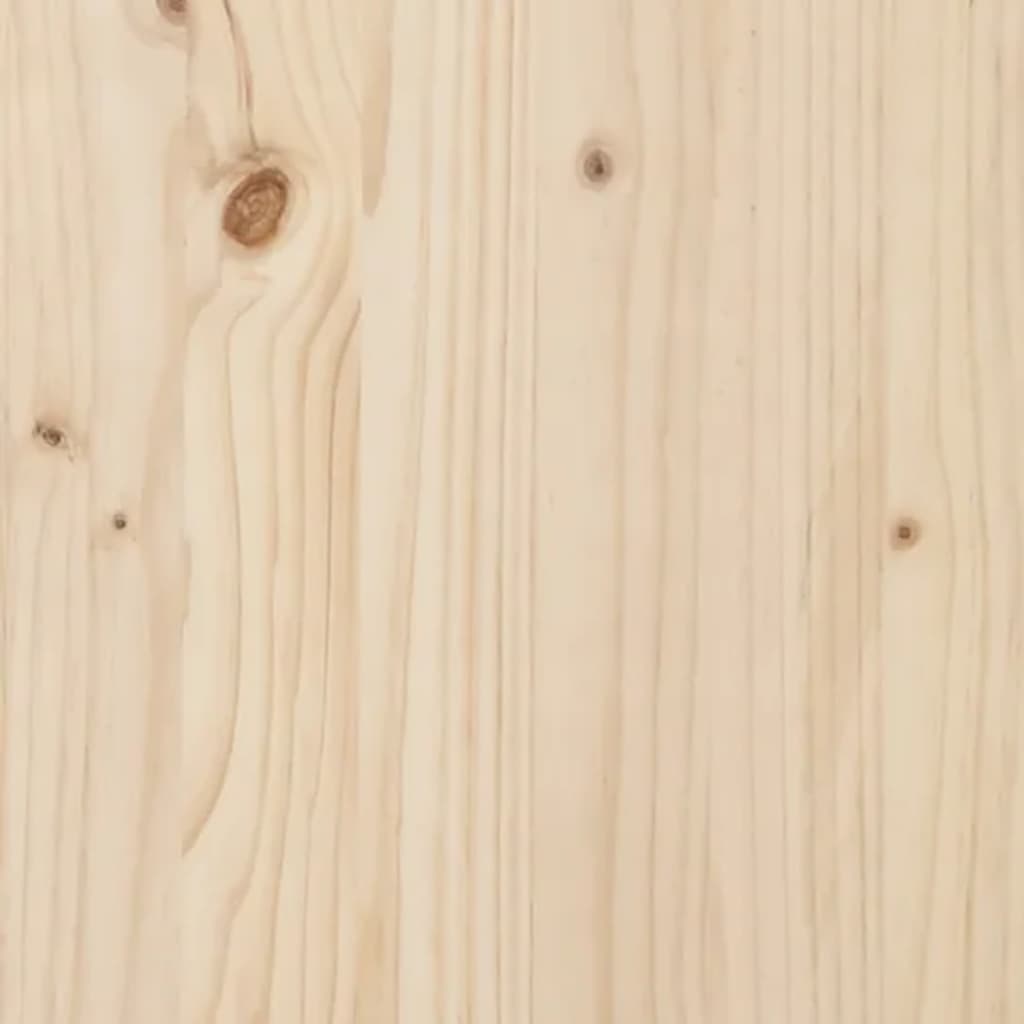 vidaXL Postel s čelem pro seniory Small Double masivní dřevo