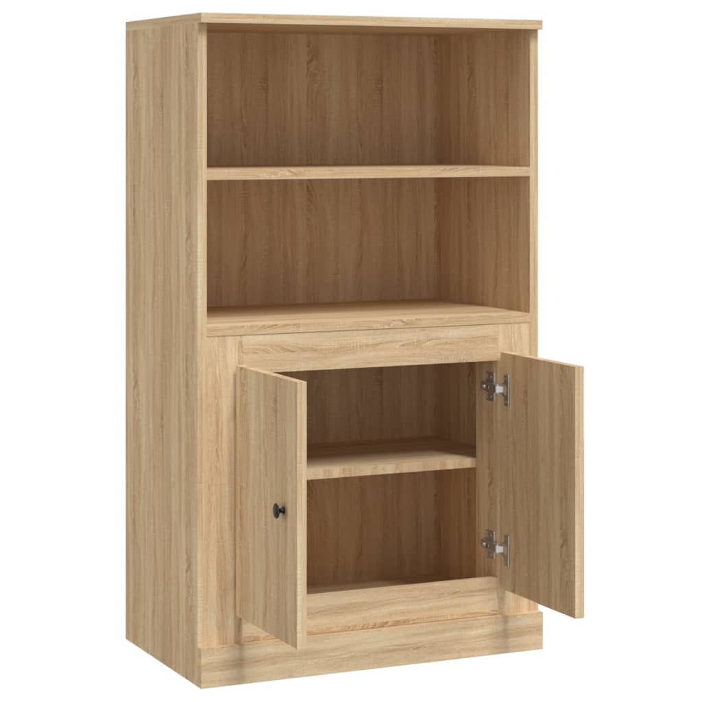 vidaXL Skříň highboard dub sonoma 60 x 35,5 x 103,5 kompozitní dřevo