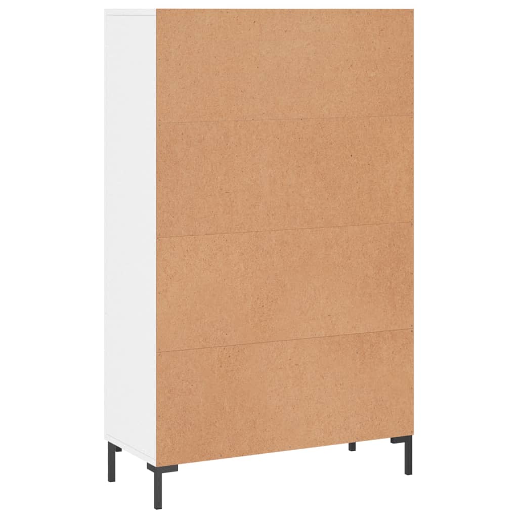 vidaXL Skříň highboard lesklá bílá 69,5 x 31 x 115 cm kompozitní dřevo