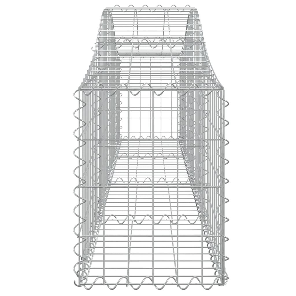 vidaXL Klenuté gabionové koše 2 ks 200x30x40/60 cm pozinkované železo