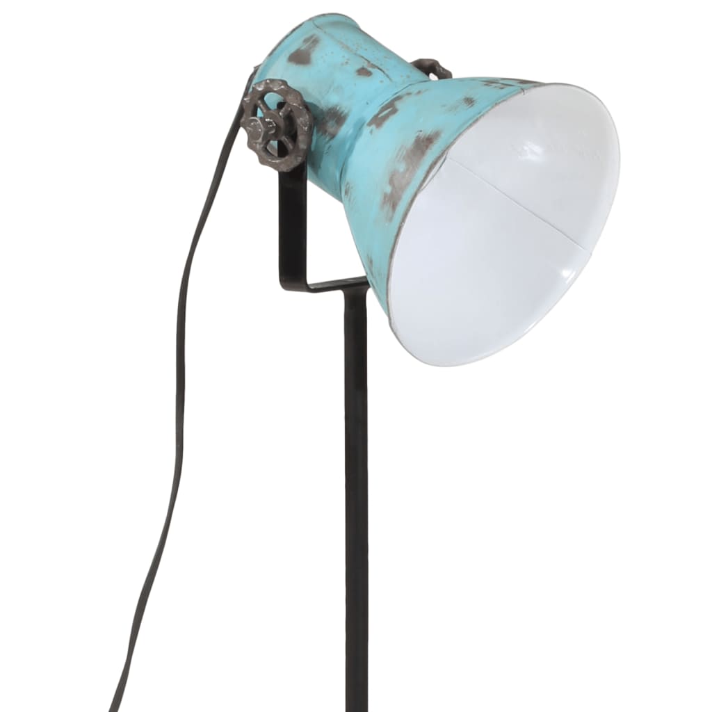 vidaXL Stojací lampa 25 W modrá patina 35 x 35 x 65/95 cm E27
