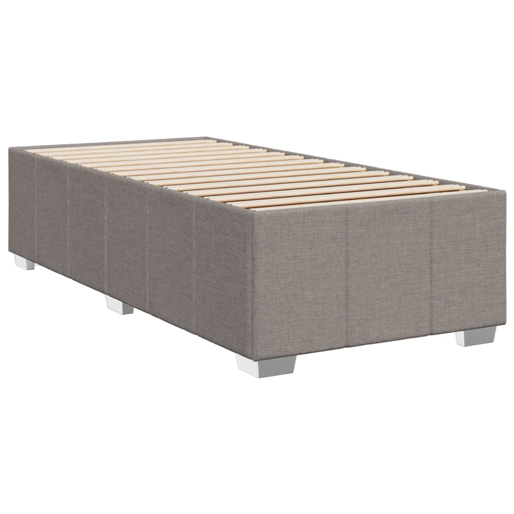 vidaXL Box spring postel s matrací taupe 90x190 cm textil