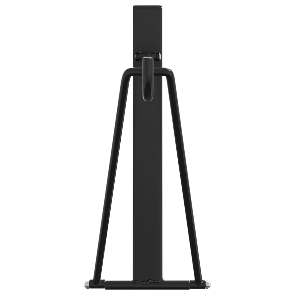 vidaXL Skládací stojan na sedlo přenosný černý ocel