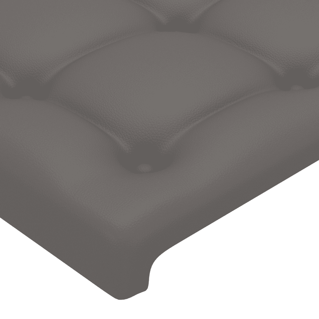 vidaXL Box spring postel s matrací šedá 90x200 cm umělá kůže