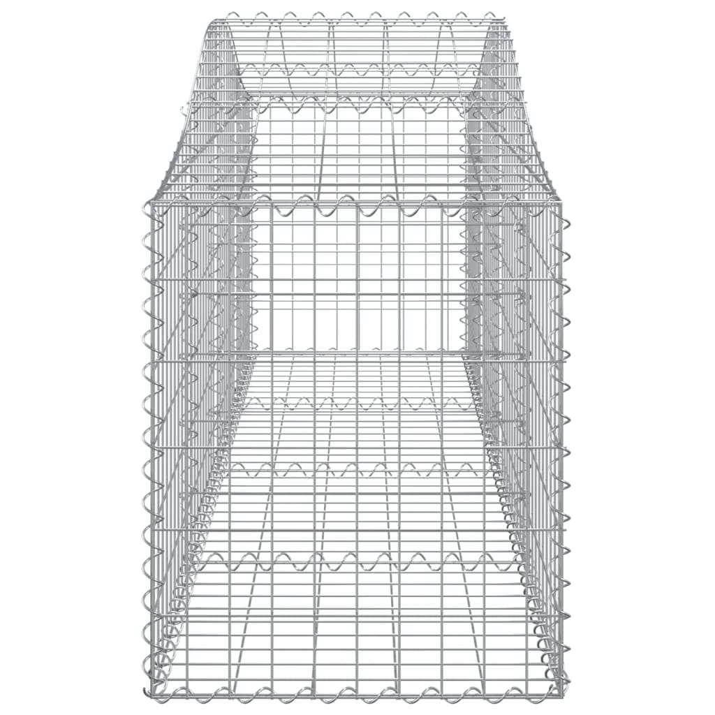 vidaXL Klenuté gabionové koše 5 ks 200x50x60/80 cm pozinkované železo