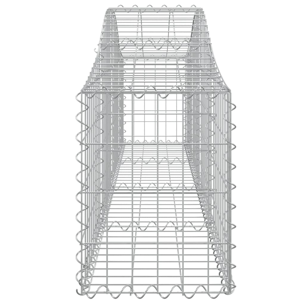 vidaXL Klenuté gabionové koše 13 ks 200x30x40/60 cm pozinkované železo