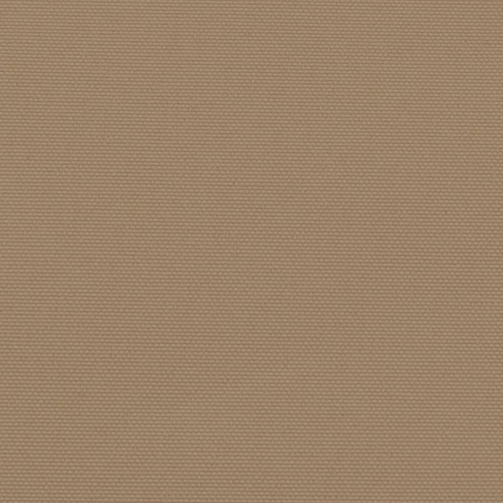 vidaXL Zatahovací boční markýza taupe 180 x 1 200 cm