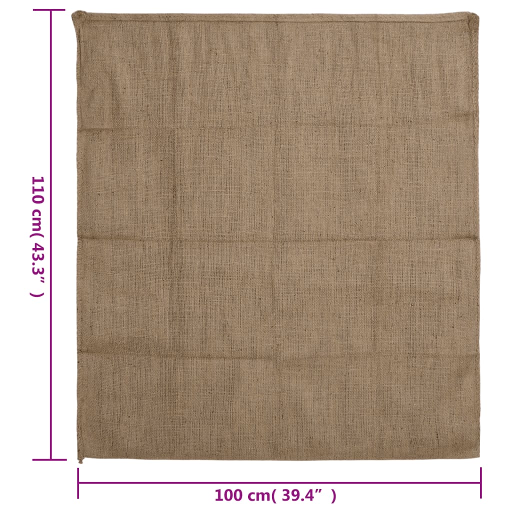 vidaXL Jutové pytle 30 ks 100 x 110 cm 100% juta 340 g/m²