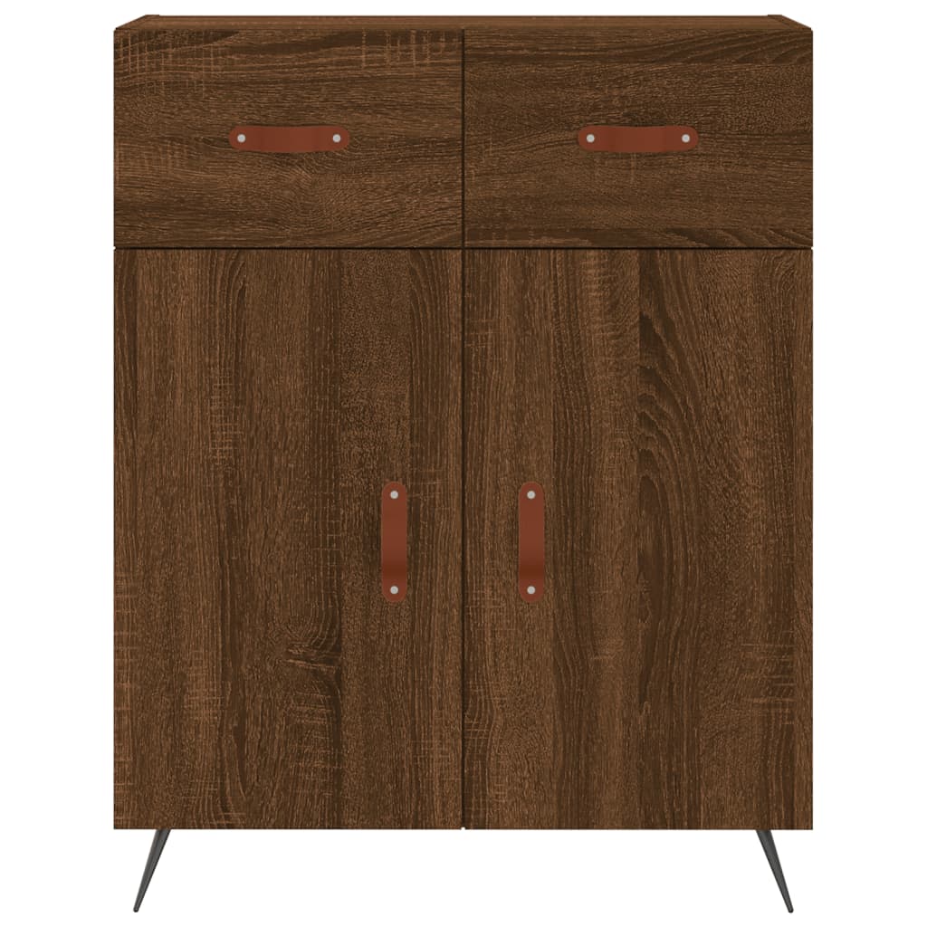 vidaXL Skříň highboard hnědý dub 69,5 x 34 x 180 cm kompozitní dřevo