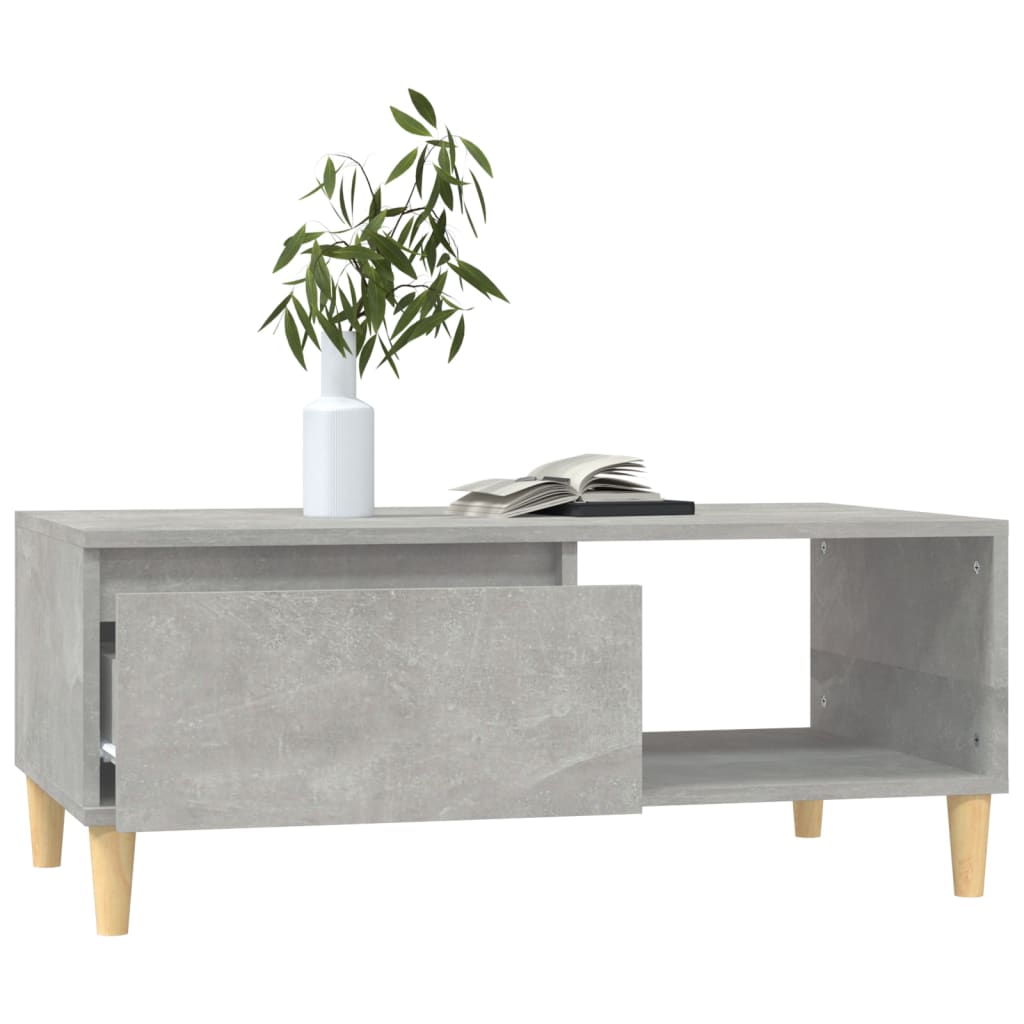vidaXL Konferenční stolek betonově šedý 90x50x36,5 cm kompozitní dřevo