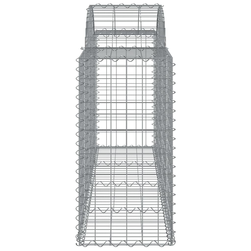 vidaXL Klenuté gabionové koše 20ks 200x50x80/100 cm pozinkované železo