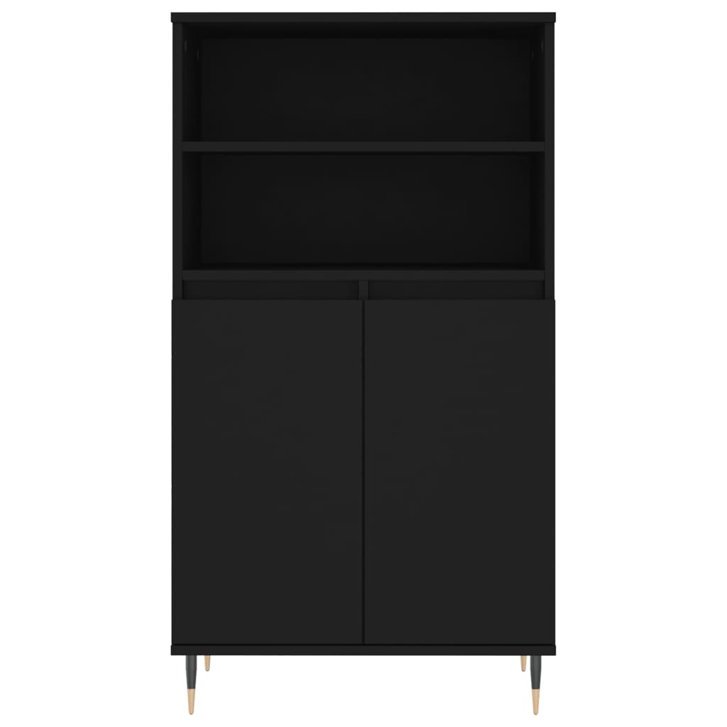 vidaXL Skříň highboard černá 60 x 36 x 110 cm kompozitní dřevo