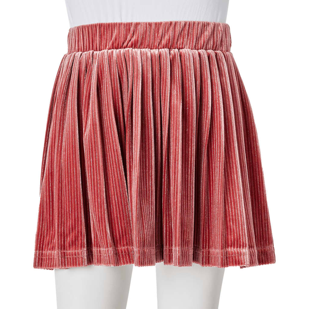 Dětská plisovaná sukně středně růžová 92