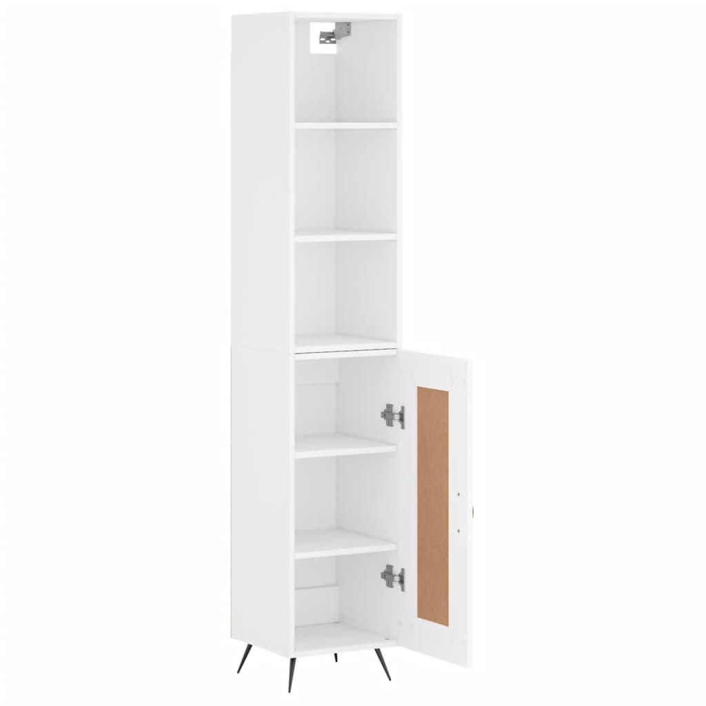 vidaXL Skříň highboard bílá 34,5 x 34 x 180 cm kompozitní dřevo