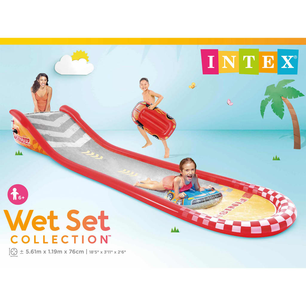 Intex Závodnická vodní skluzavka Racing Fun 561 x 119 x 76 cm