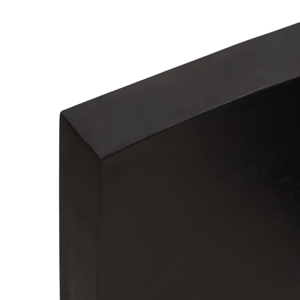 vidaXL Koupelnová deska tmavě hnědá 120x60x(2-6) cm ošetřený masiv