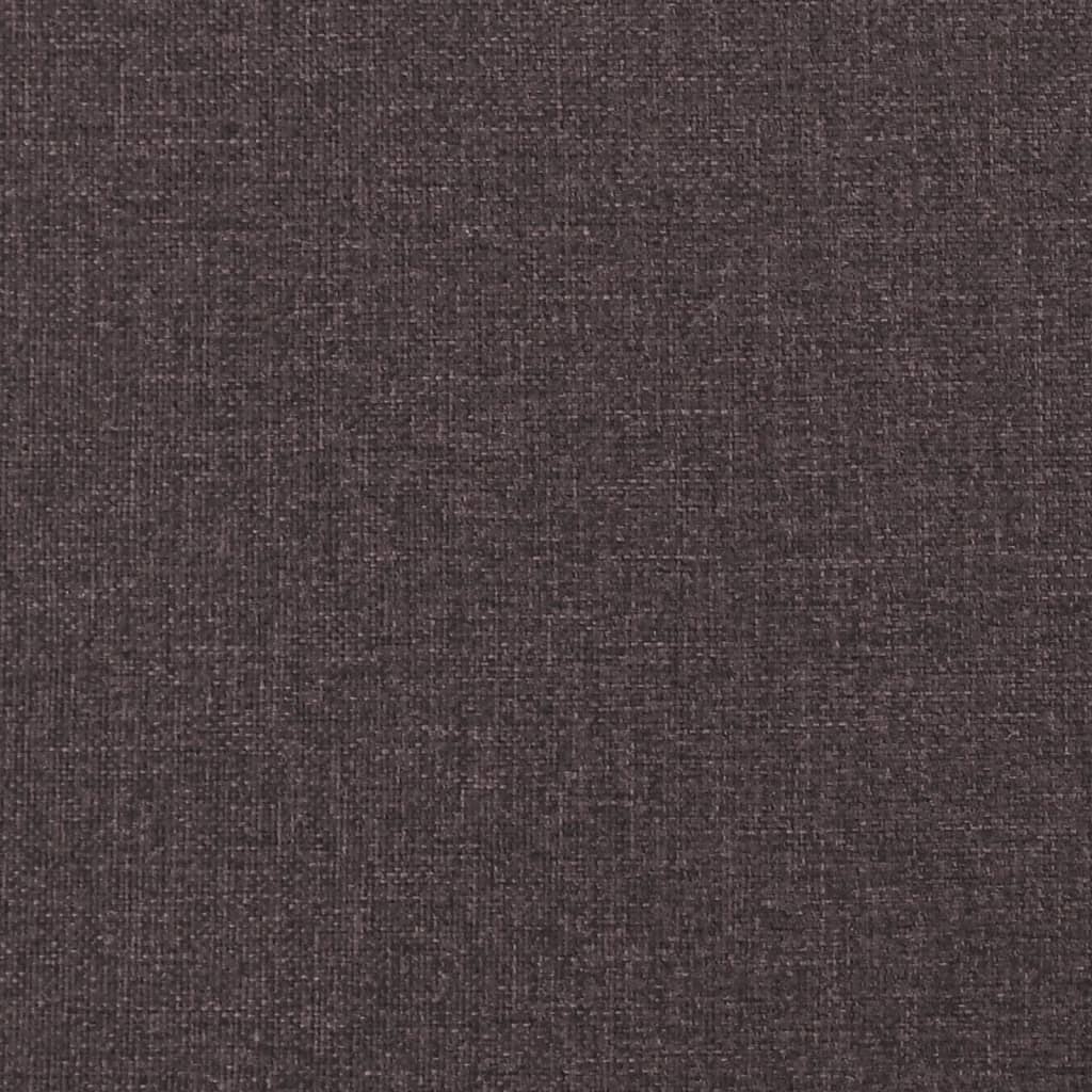 vidaXL Box spring postel s matrací tmavě hnědá 140x200 cm textil