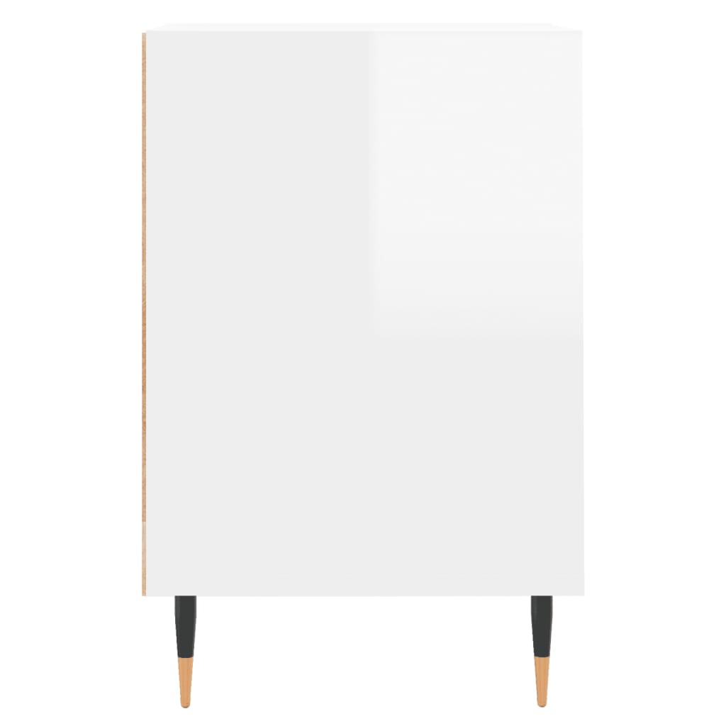 vidaXL TV skříňka bílá s vysokým leskem 100x35x55 cm kompozitní dřevo