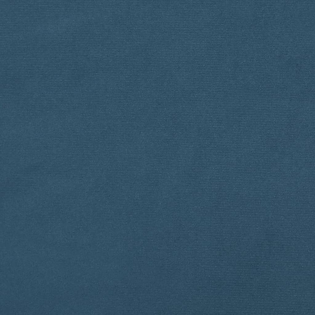 vidaXL Taštičková matrace tmavě modrá 120 x 200 x 20 cm samet