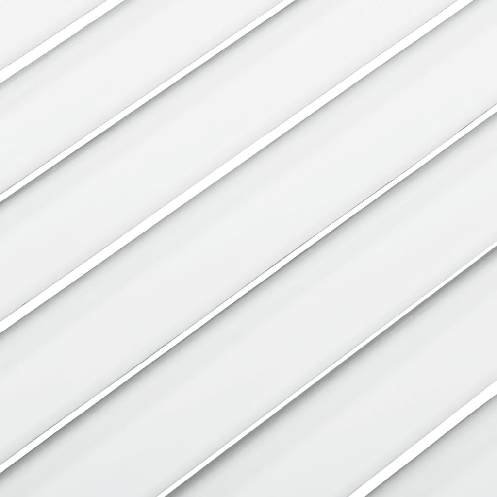 vidaXL Nábytková dvířka lamelový design bílá 39,5 x 39,4 cm borovice