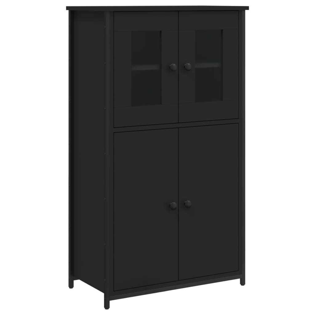 vidaXL Skříň highboard černá 62 x 32 x 106,5 cm kompozitní dřevo