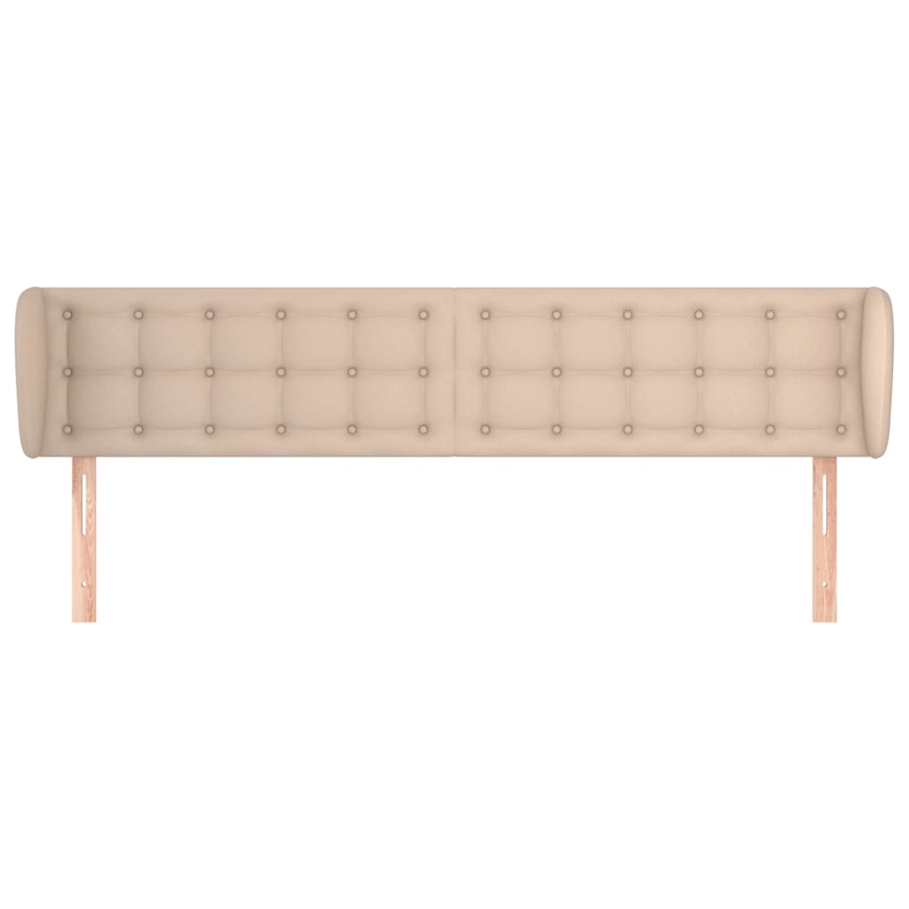 vidaXL Čelo postele typu ušák cappuccino 183x23x78/88 cm umělá kůže