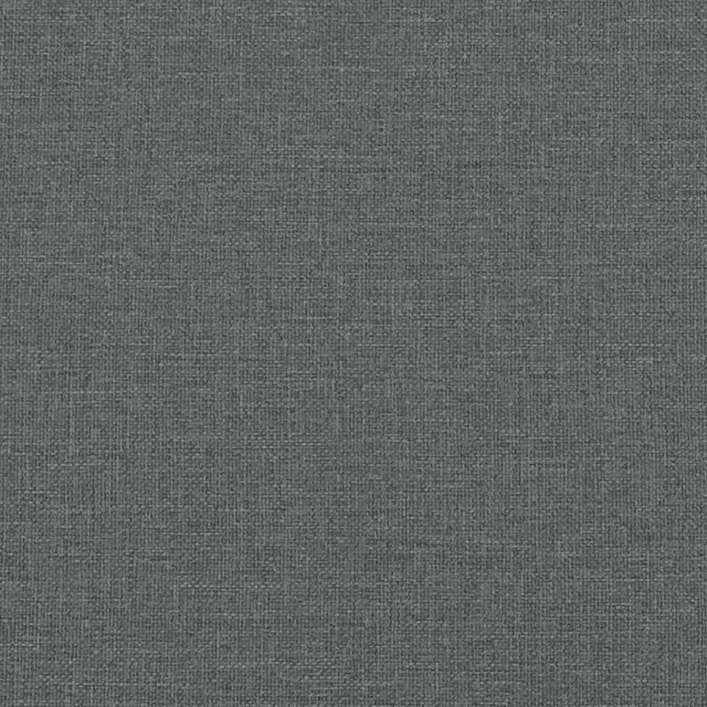 vidaXL Box spring postel s matrací tmavě šedá 140x200 cm textil