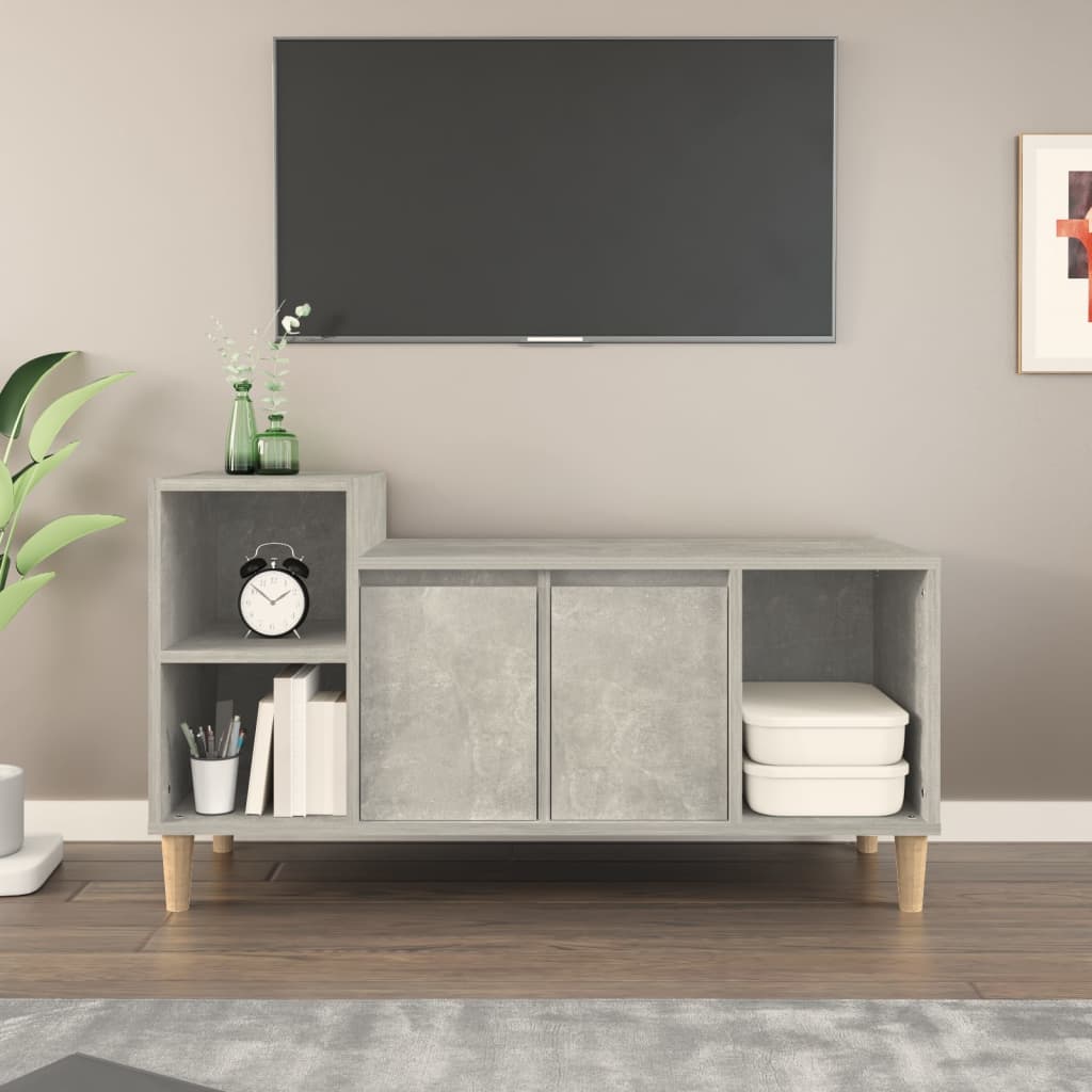 vidaXL TV skříňka betonově šedá 100x35x55 cm kompozitní dřevo