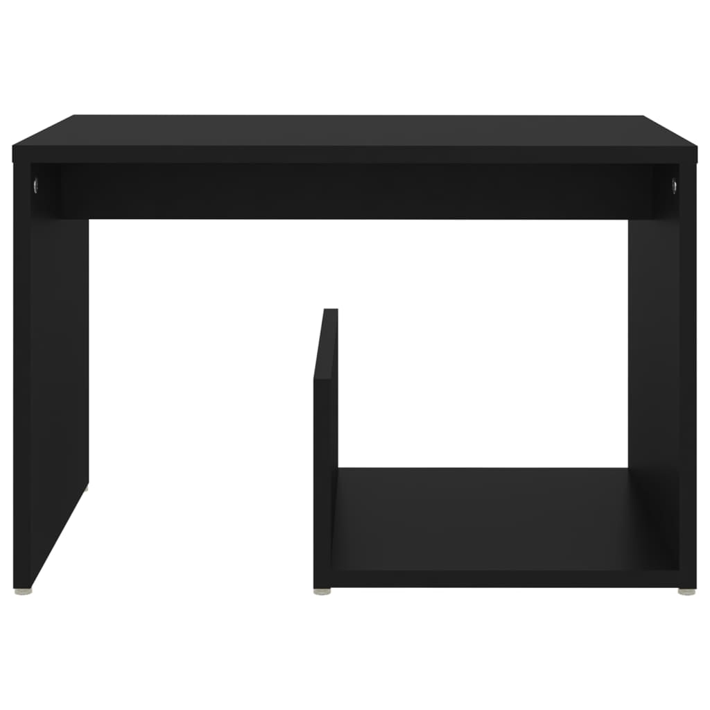 vidaXL Odkládací stolek černý 59 x 36 x 38 cm dřevotříska