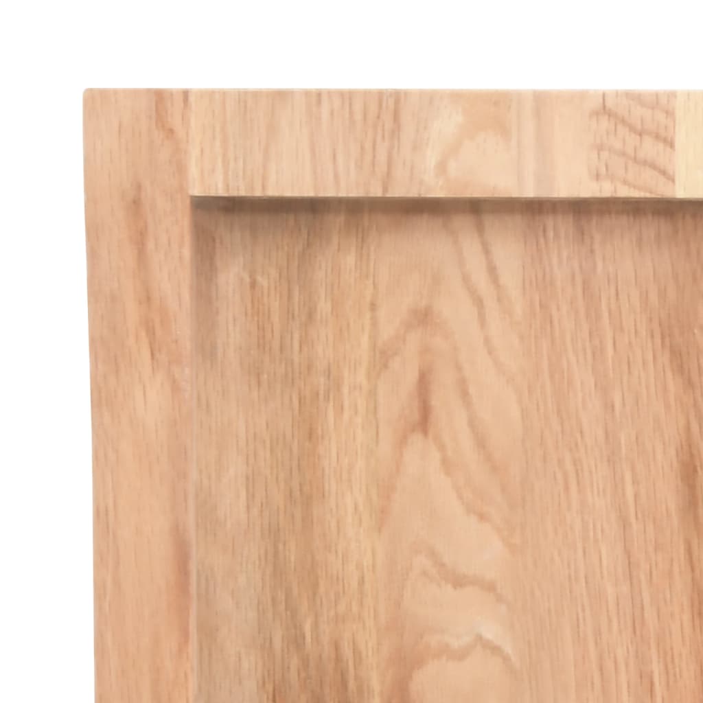 vidaXL Koupelnová deska hnědá 140x50x(2-4) cm ošetřený masivní dřevo
