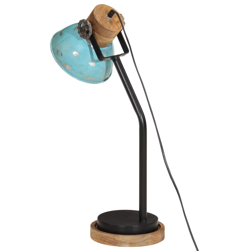 vidaXL Stolní lampa 25 W modrá patina 18 x 18 x 60 cm E27