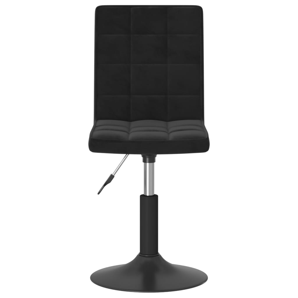 vidaXL Otočné jídelní židle 4 ks černé samet