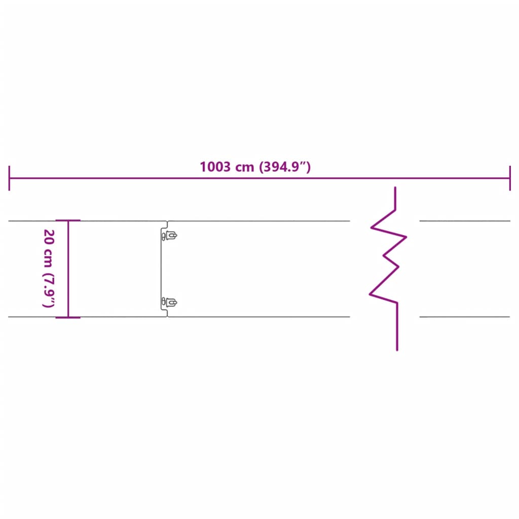 vidaXL Travní lemy 10 ks 20 x 103 cm flexibilní cortenová ocel