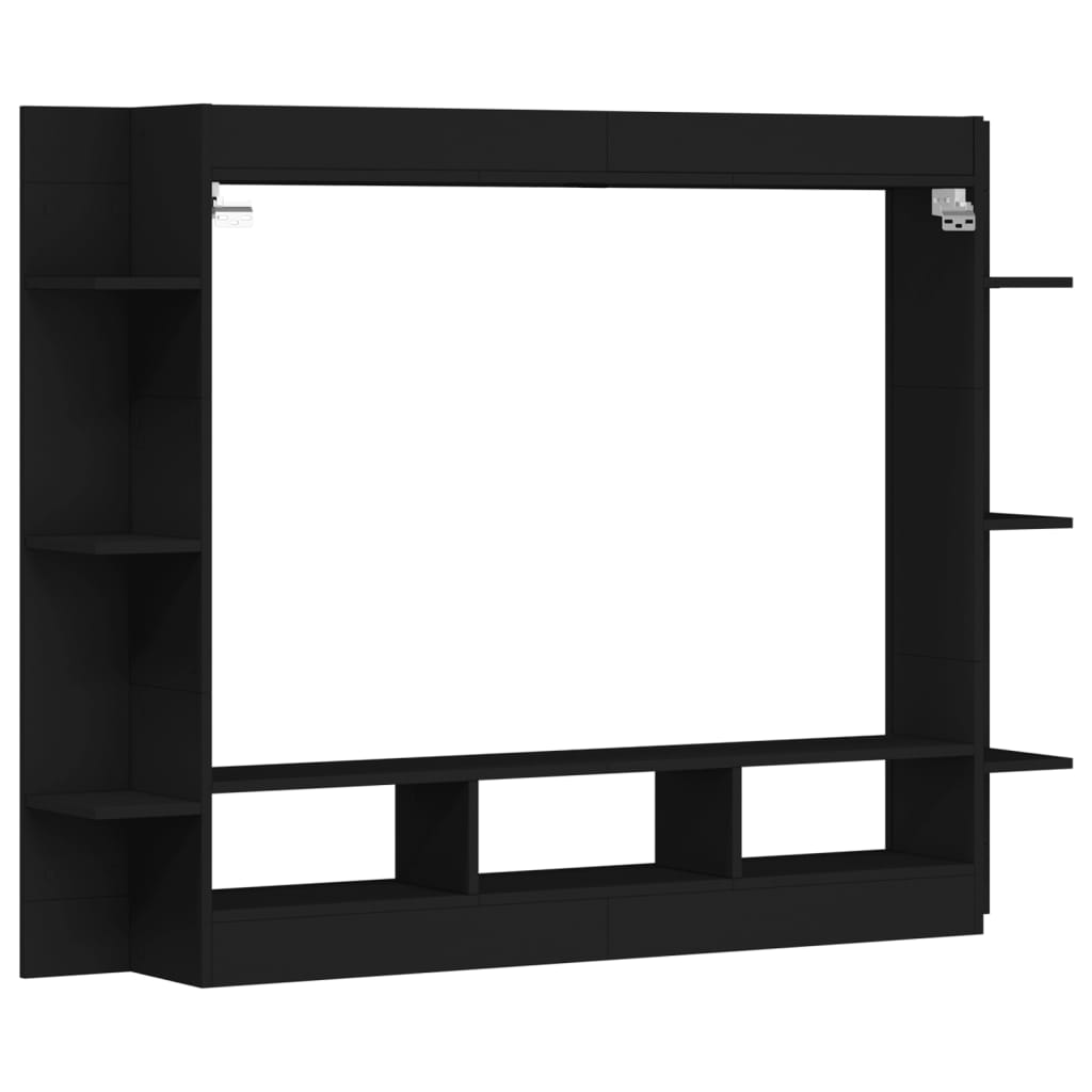 vidaXL TV skříňka černá 152 x 22 x 113 cm kompozitní dřevo