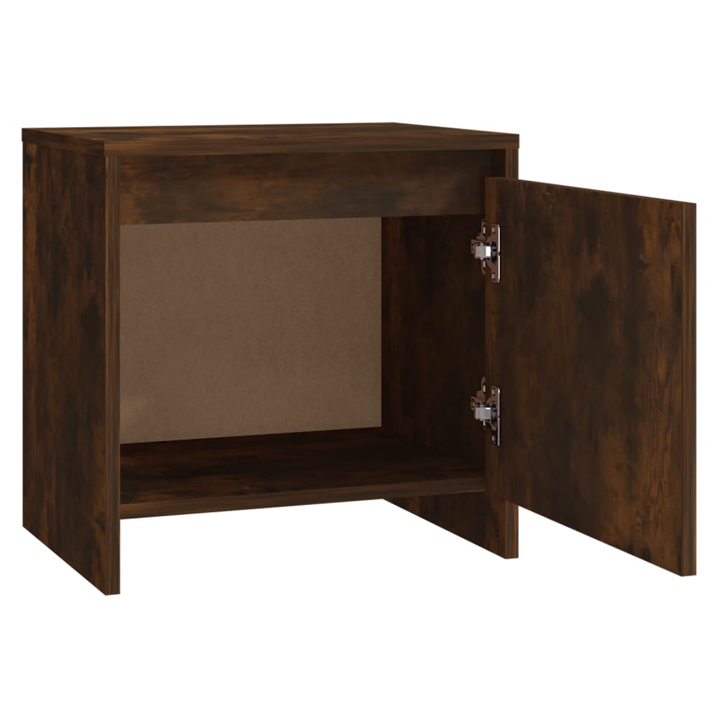 vidaXL Noční stolek kouřový dub 45 x 34 x 44,5 cm kompozitní dřevo
