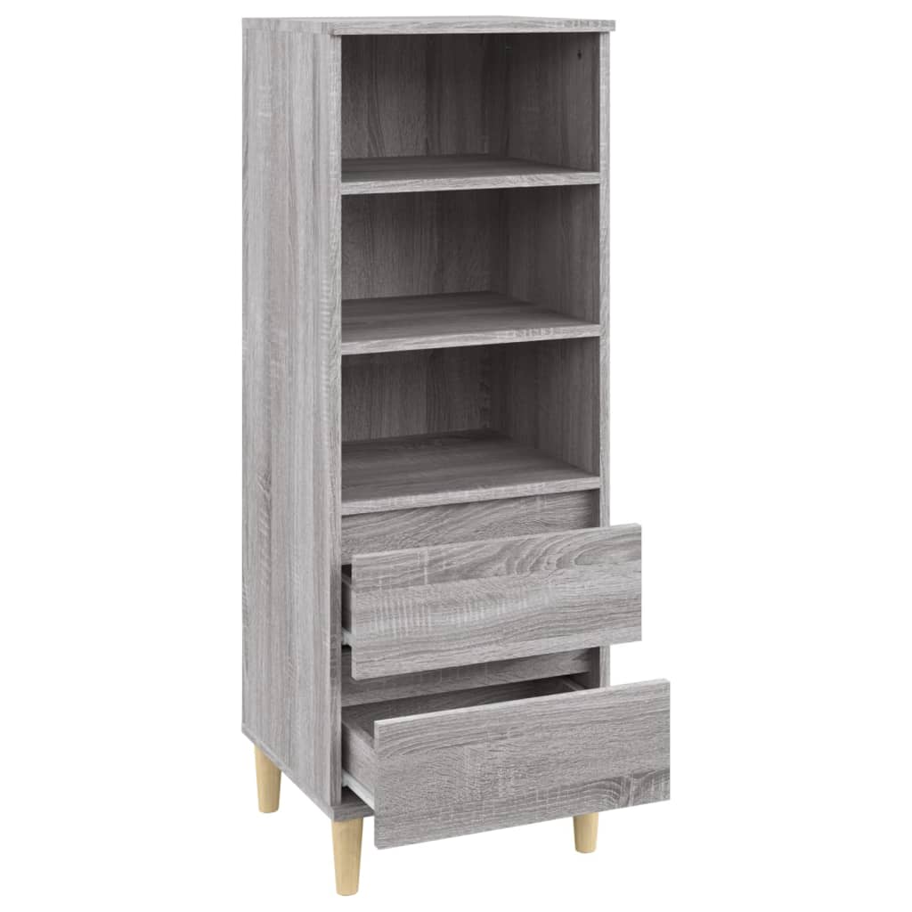 vidaXL Skříň highboard šedá sonoma 40 x 36 x 110 cm kompozitní dřevo