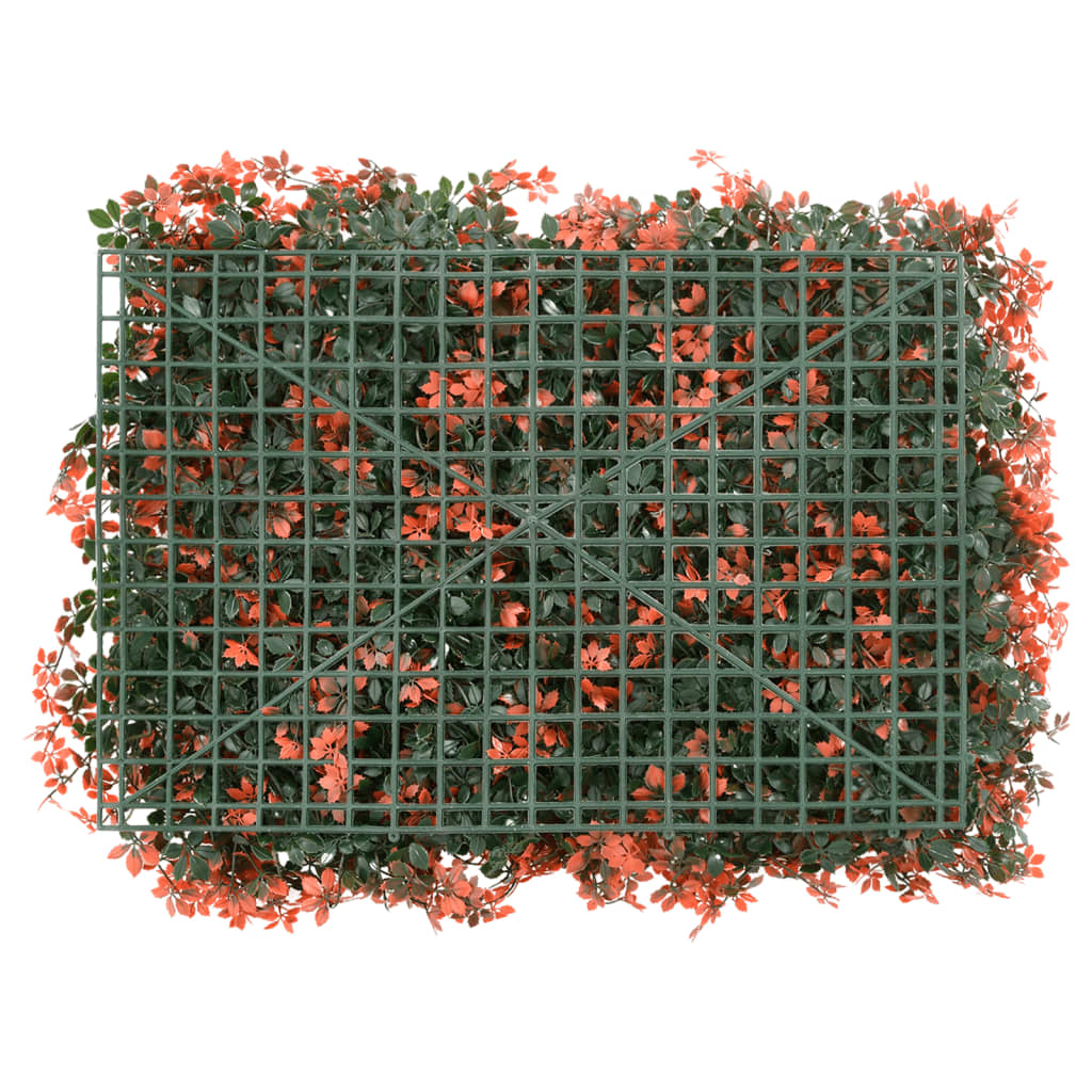  vidaXL Umělý plot s javorovými listy 6 ks světle červený 40 x 60 cm