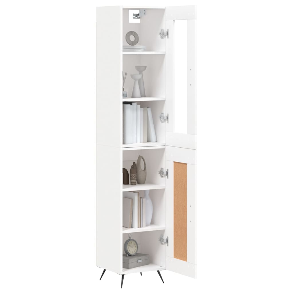 vidaXL Skříň highboard bílá 34,5 x 34 x 180 cm kompozitní dřevo