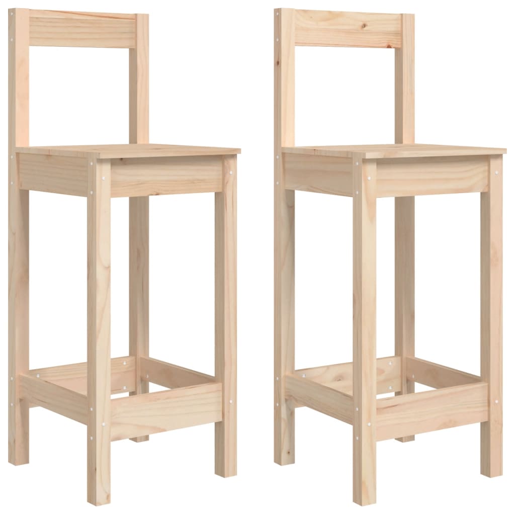 vidaXL Barové stoličky 2 ks 40 x 41,5 x 112 cm masivní borové dřevo