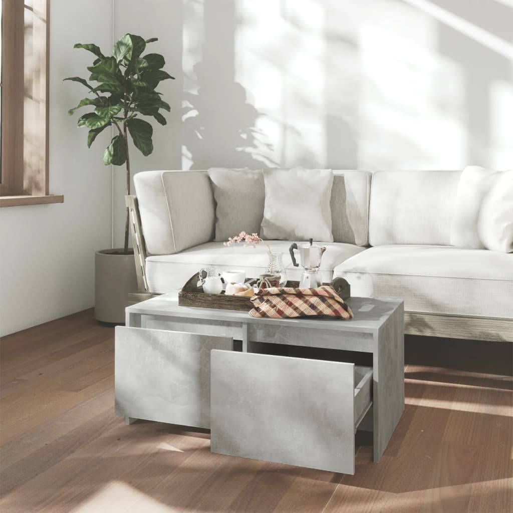 vidaXL Konferenční stolek betonově šedý 90x50x41,5 cm kompozitní dřevo