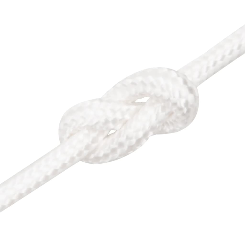 vidaXL Lodní lano celobílé 6 mm 250 m polypropylen