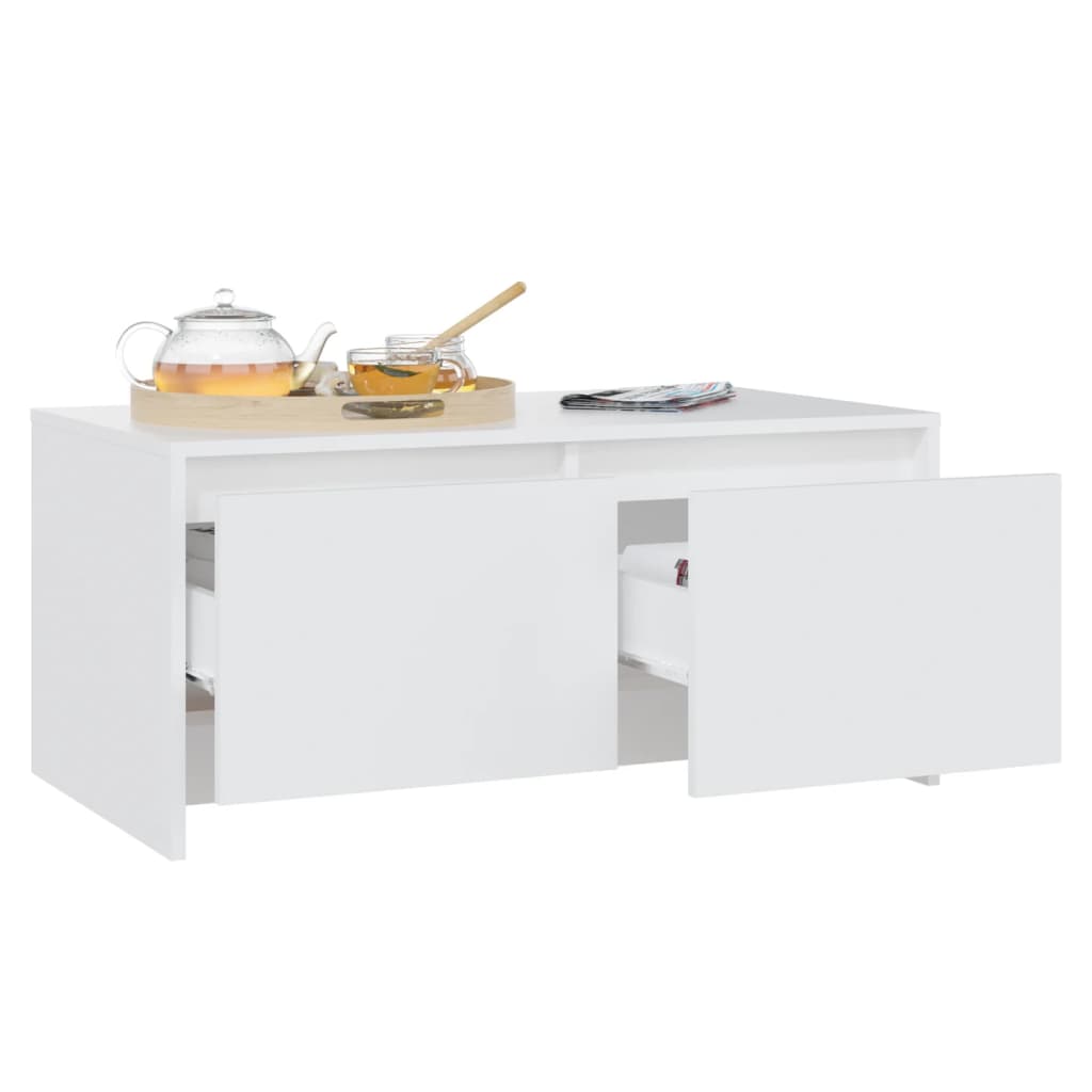 vidaXL Konferenční stolek bílý 90 x 50 x 41,5 cm kompozitní dřevo